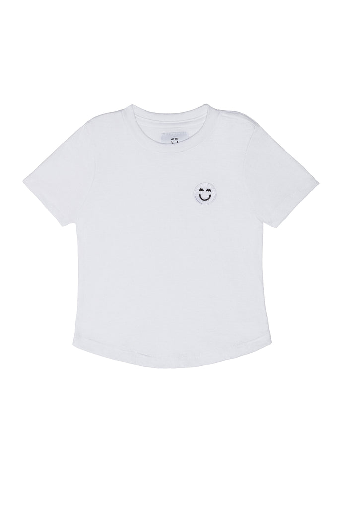 NEW!!!! SLUB COTTON SHORT SLEEVE SIGNATURE PATCH TEE – Miles and Milan